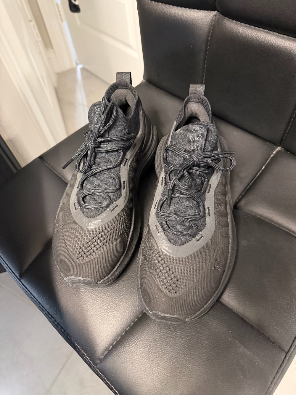 Women’s All-Black Lightweight Knit Sneakers